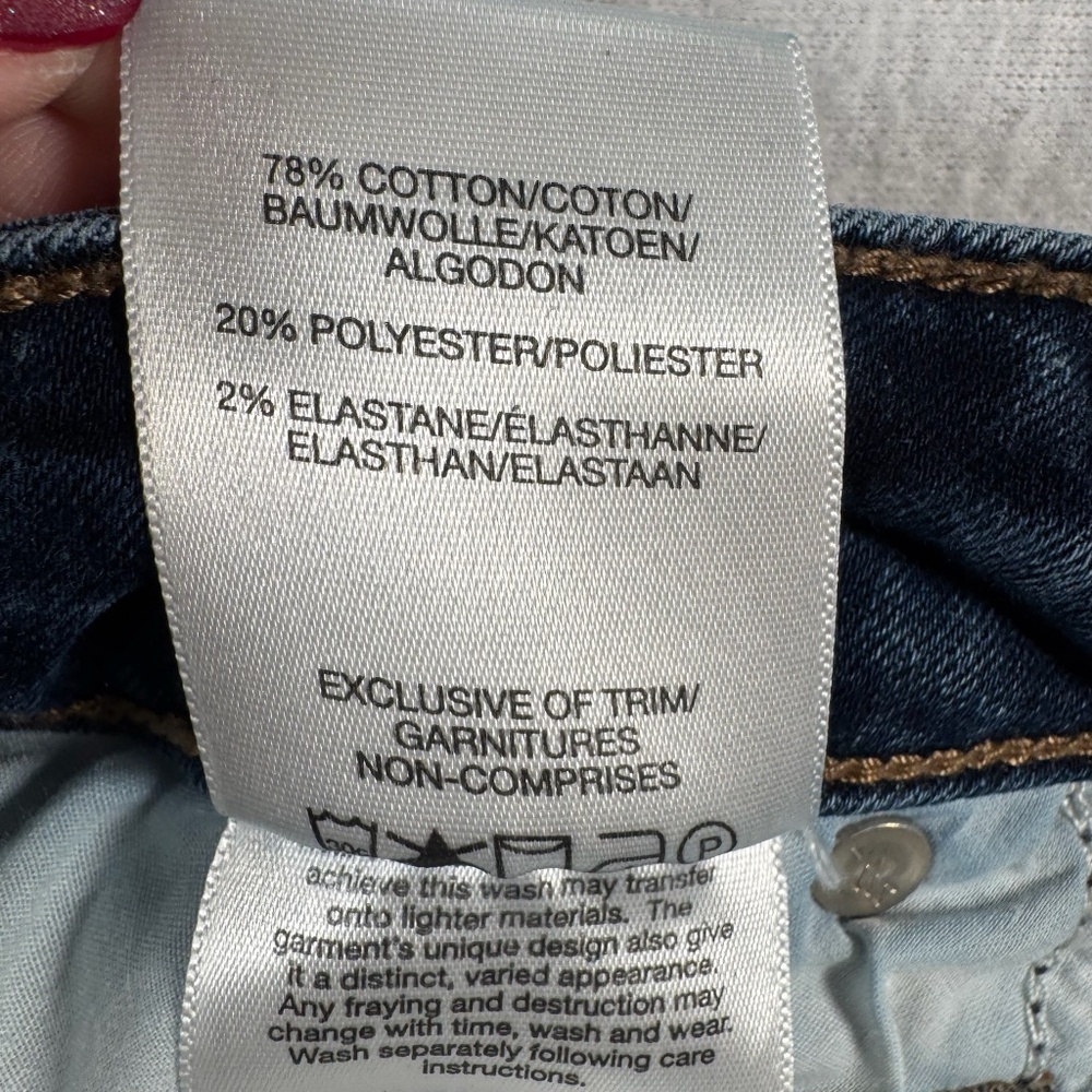 Silver Jeans Womens 18 Blue Boyfriend Straight Mid Rise Medium Wash Stretch - Picture 5 of 11